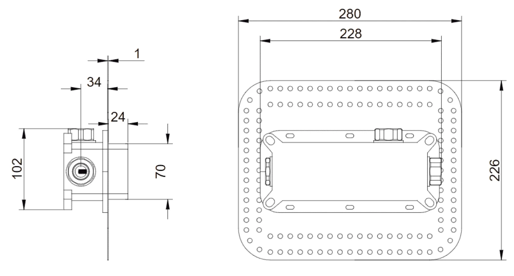Villeroy & Boch Universal Taps & Fittings TVW000152000 Einbaukörper für Unterputz-Einhebel-Armatur Villeroy & Boch Universal Taps & Fittings TVW000152000 Einbaukörper für Unterputz-Einhebel-Armatur