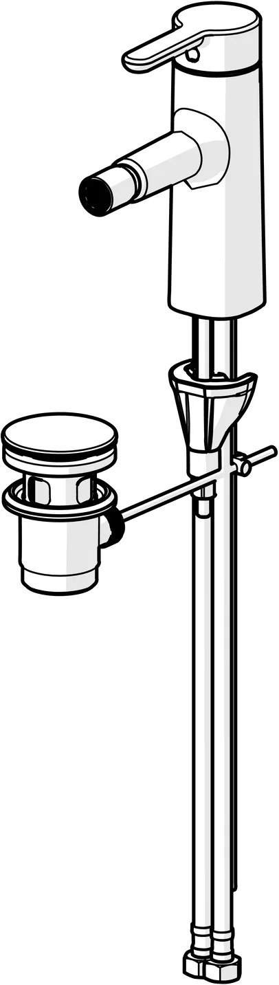 HansaDESIGNO Style Bidetarmatur EHM 5173 Zugst.Ablgarn. Ausld. 117 DN15 Chrom HansaDESIGNO Style Bidetarmatur EHM 5173 Zugst.Ablgarn. Ausld. 117 DN15 Chrom