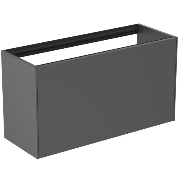 Ideal Standard Waschtischunterschrank „Conca“ 100 × 54 × 37,3 cm Anthrazit matt lackiert Ideal Standard Waschtischunterschrank „Conca“ 100 × 54 × 37,3 cm Anthrazit matt lackiert