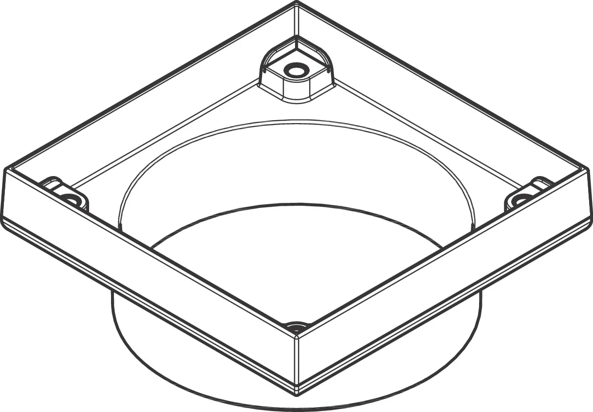 Hansgrohe Kunststoffkelch RainDrain Spot befliesbar