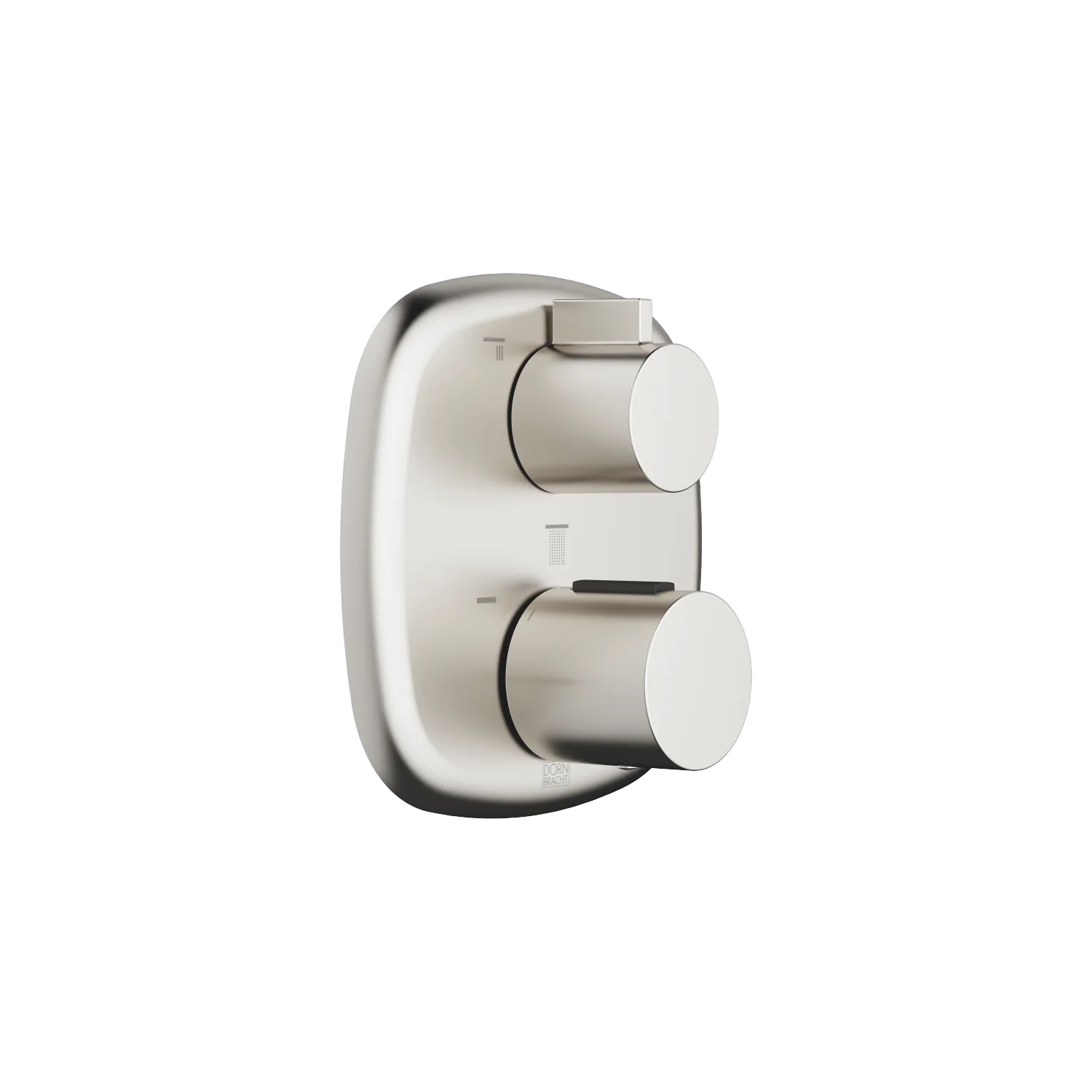 Dornbracht COYA UP-Thermostat mit Dreiwege-Mengenregulierung, Platin gebürstet, Abdeckplatte 150 x 150 mm