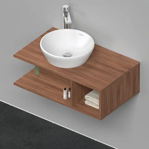 Duravit Waschtischunterschrank wandhängend „D-Neo“ 80 × 26 × 48 cm Nussbaum Natur