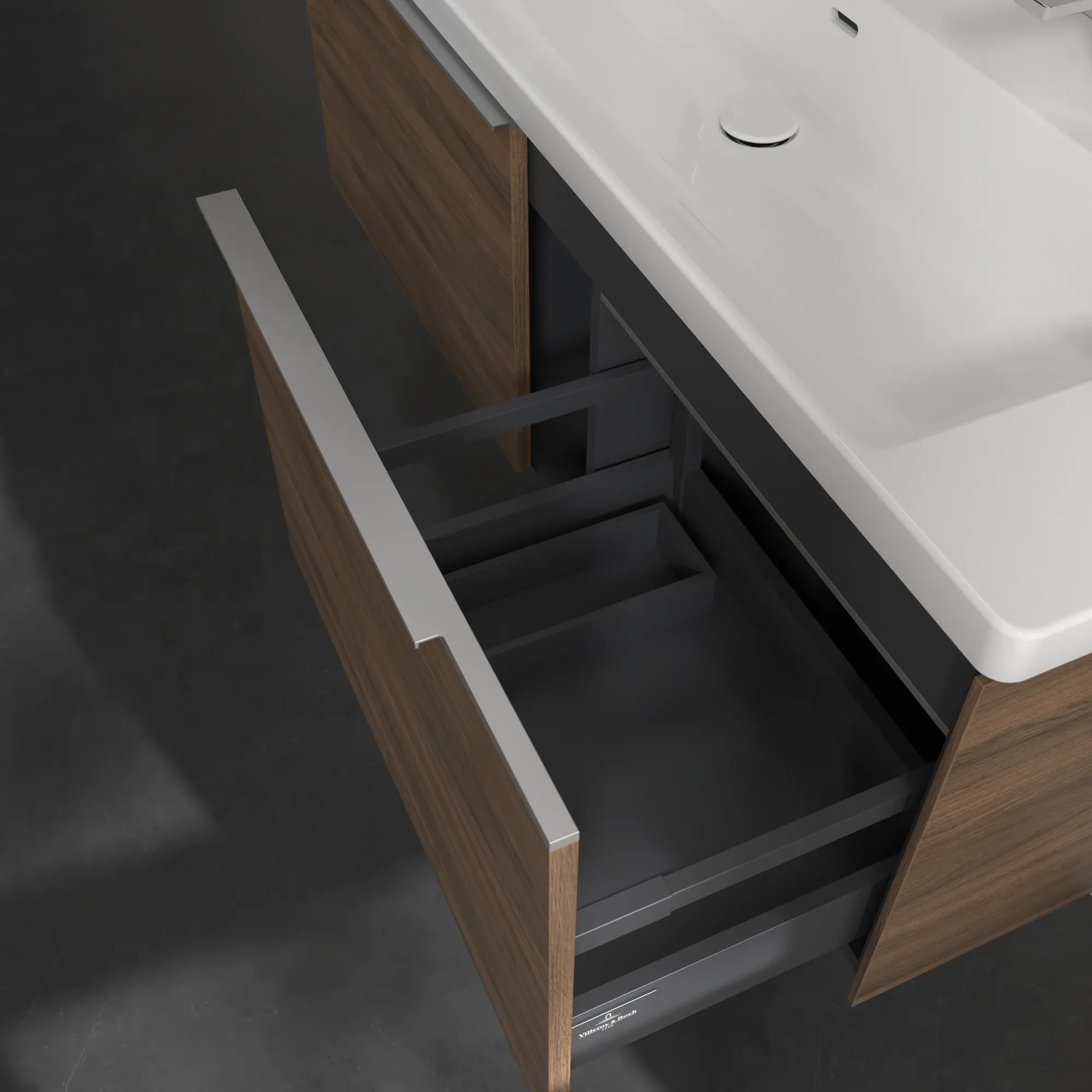 Villeroy & Boch Waschbeckenunterschrank Subway 3.0 Arizona Oak, 1272x429x462 mm, mit Beleuchtung und SoftClosing