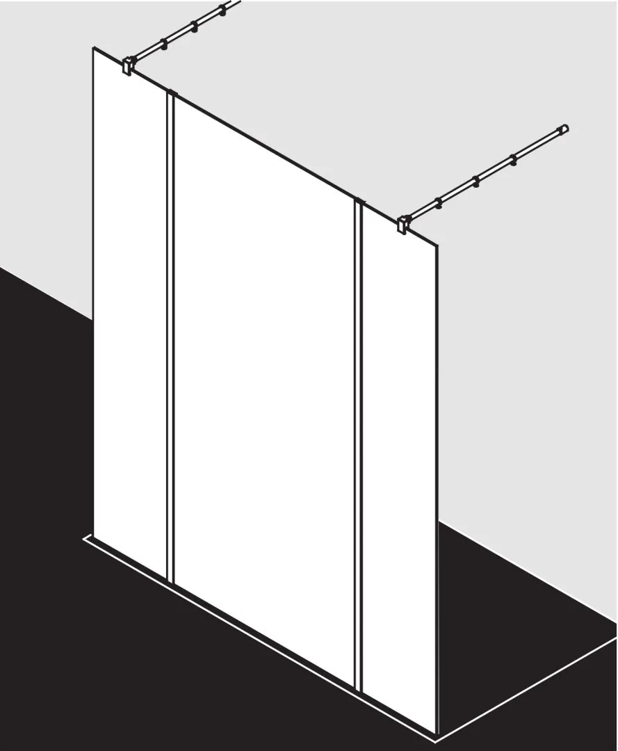 Kermi Duschdesign Walk-In-Duschkabine „WALK-IN XB“ Glas Klar, Profile Silber Hochglanz, BV: 1200 - 1200 mm H: 2000 mm Kermi Duschdesign Walk-In-Duschkabine „WALK-IN XB“ Glas Klar, Profile Silber Hochglanz, BV: 1200 - 1200 mm H: 2000 mm