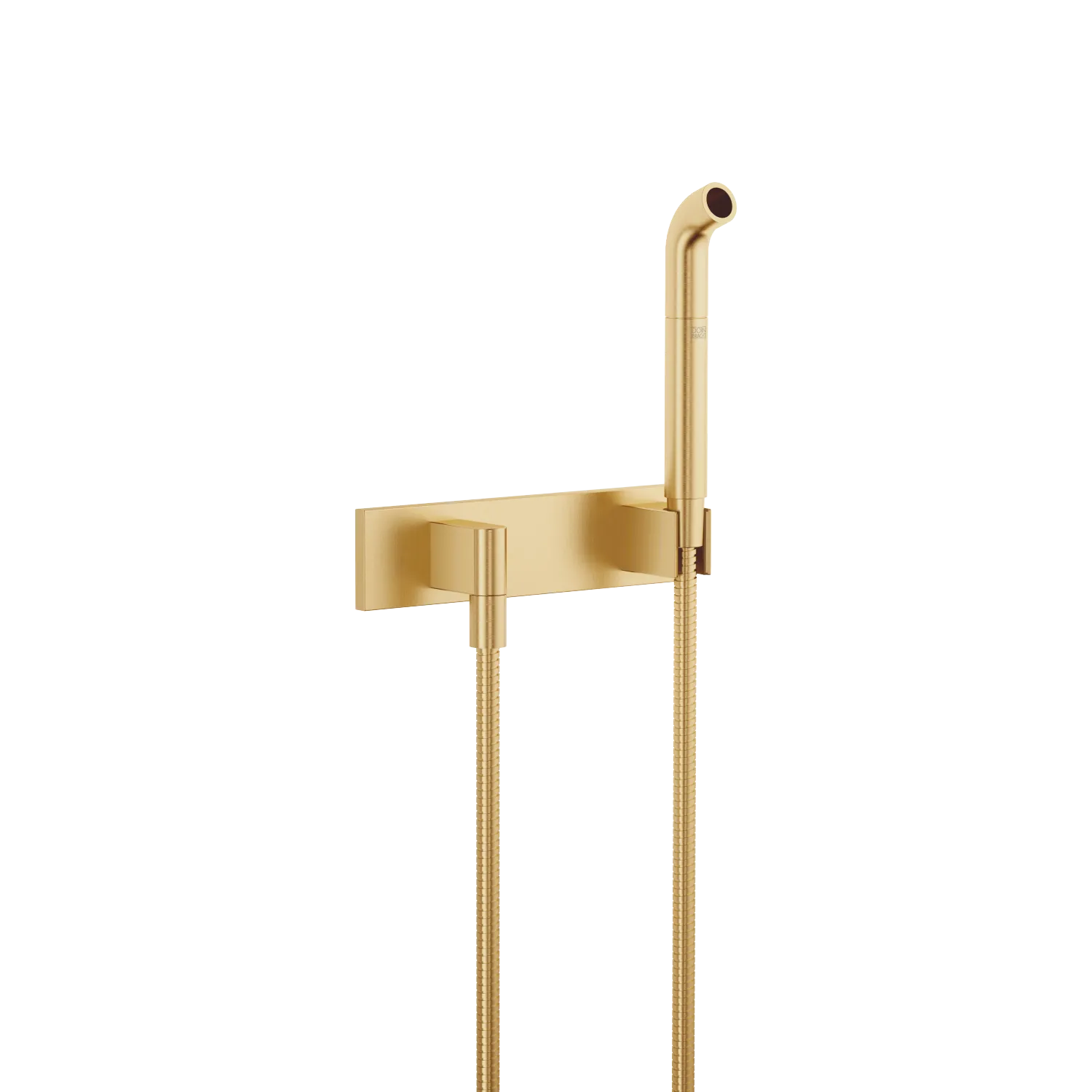 Dornbracht Gießrohr mit Abdeckplatte SERIENSPEZIFISCH Gold gebürstet PVD, 15 l/min Durchfluss, 3/8" Brauseabgang, 240 x 60 mm Abdeckplatte