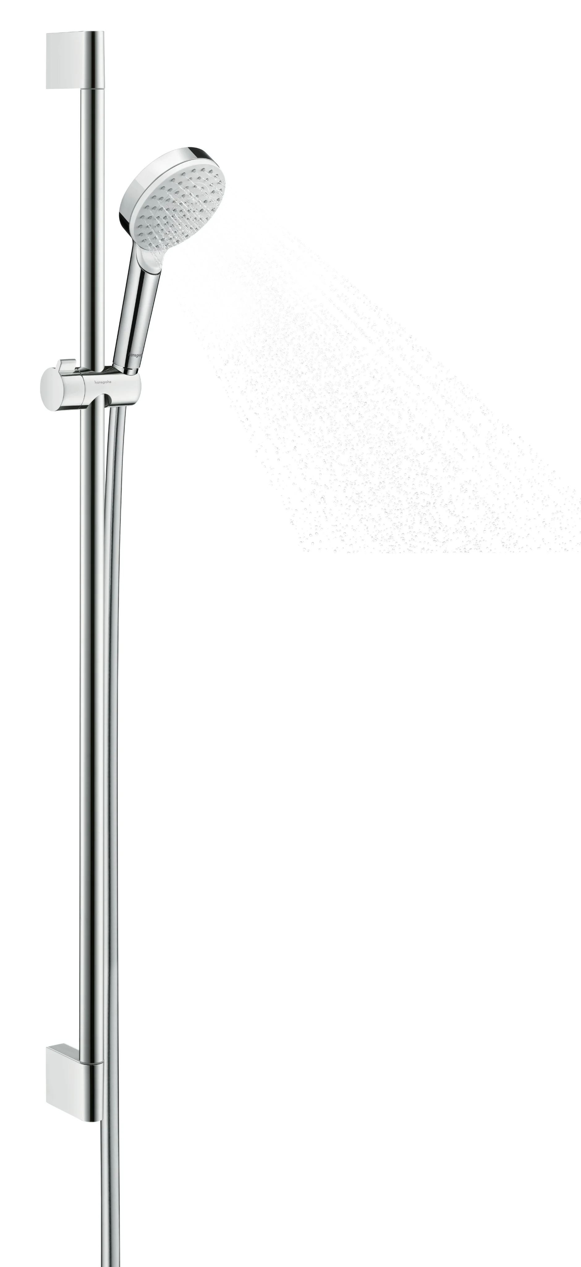Hansgrohe Crometta Brausenset 1jet EcoSmart, 9 l/min, Unica 900 mm, weiß/chrom