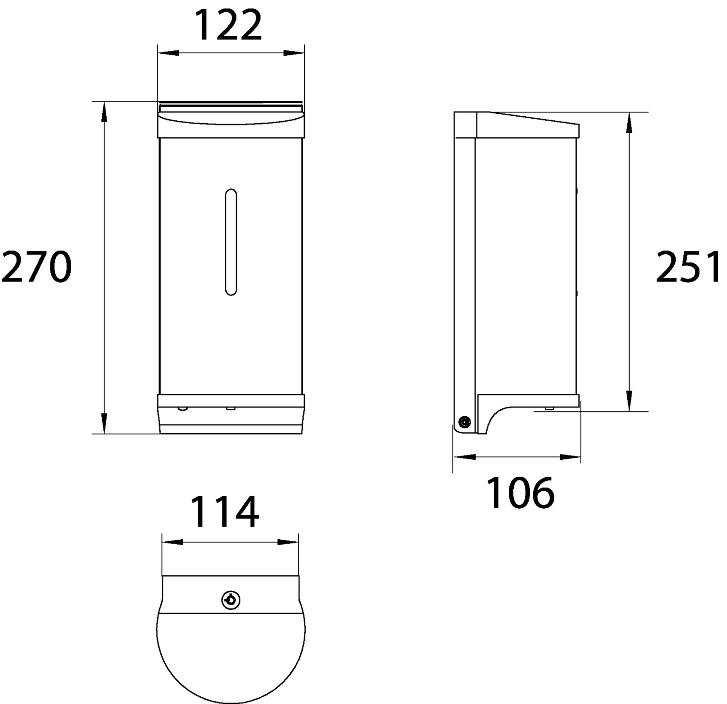 emco Sensor-Desinfektionsspender für Desinfektionsgel „system 2“ in edelstahl