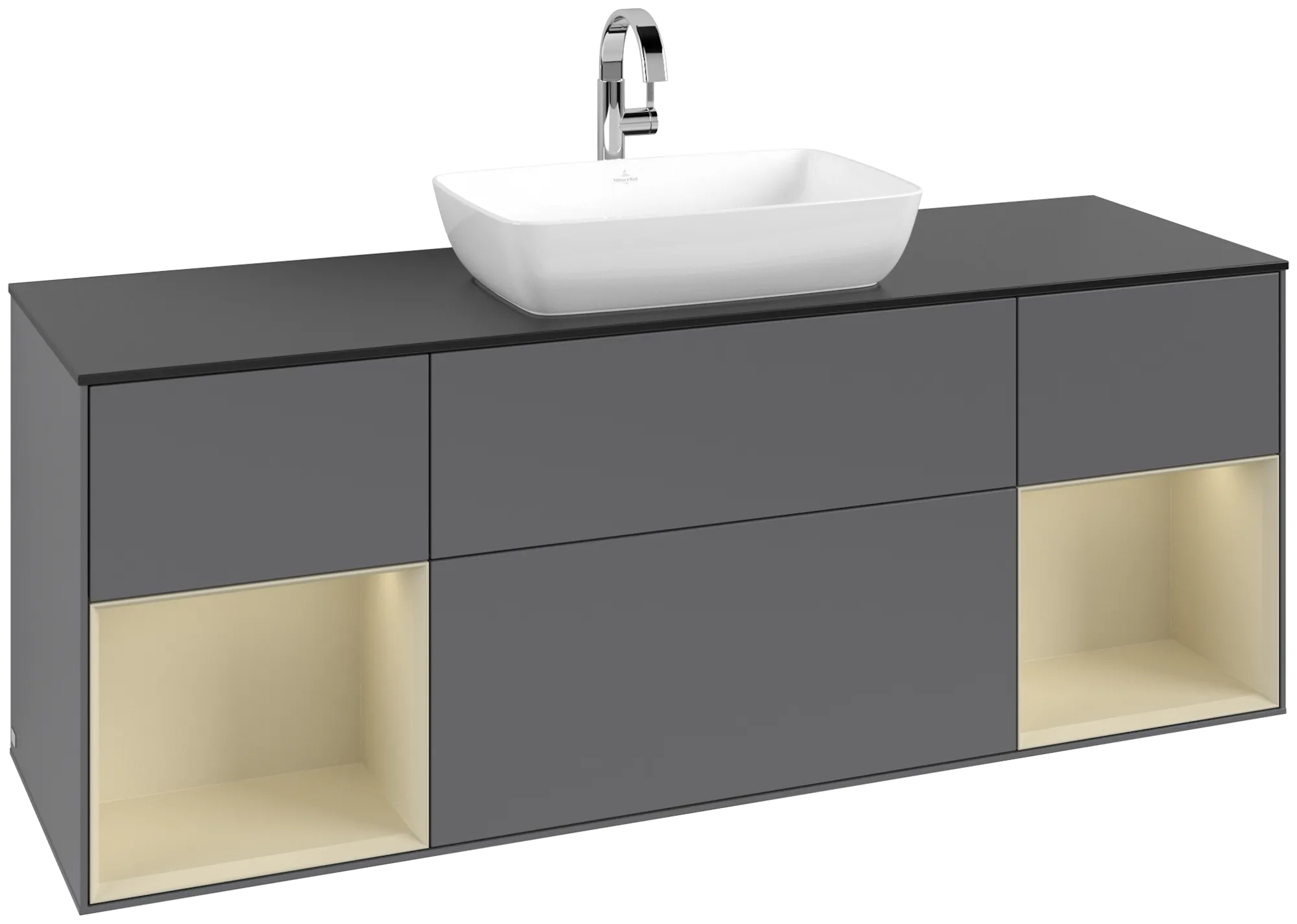 Villeroy & Boch Finion Waschbeckenunterschrank G86 1600x603x501mm anthrazit