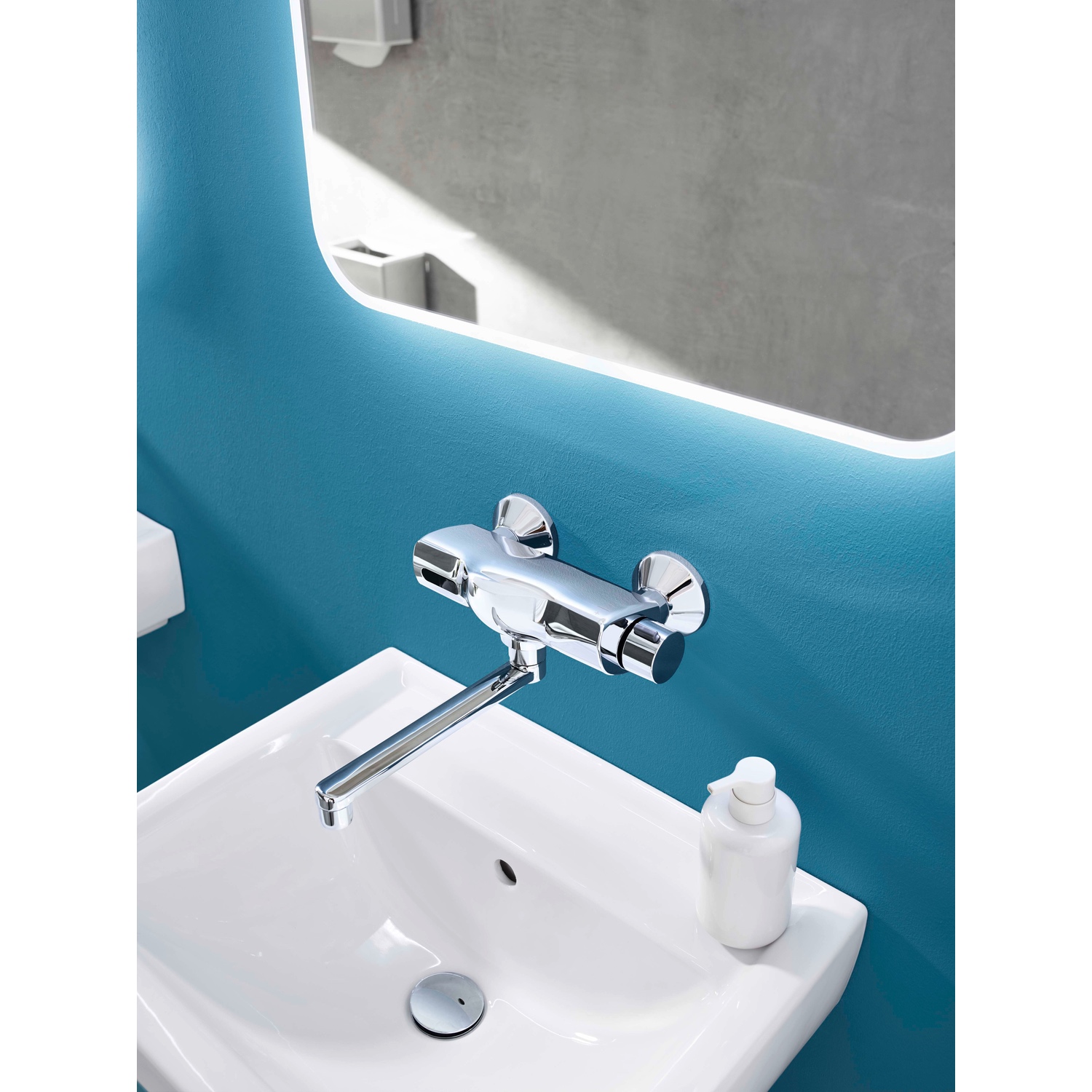 Hansa Waschtischarmatur, elektronisch „Electra“ Ausladung 250 mm in Chrom Hansa Waschtischarmatur, elektronisch „Electra“ Ausladung 250 mm in Chrom