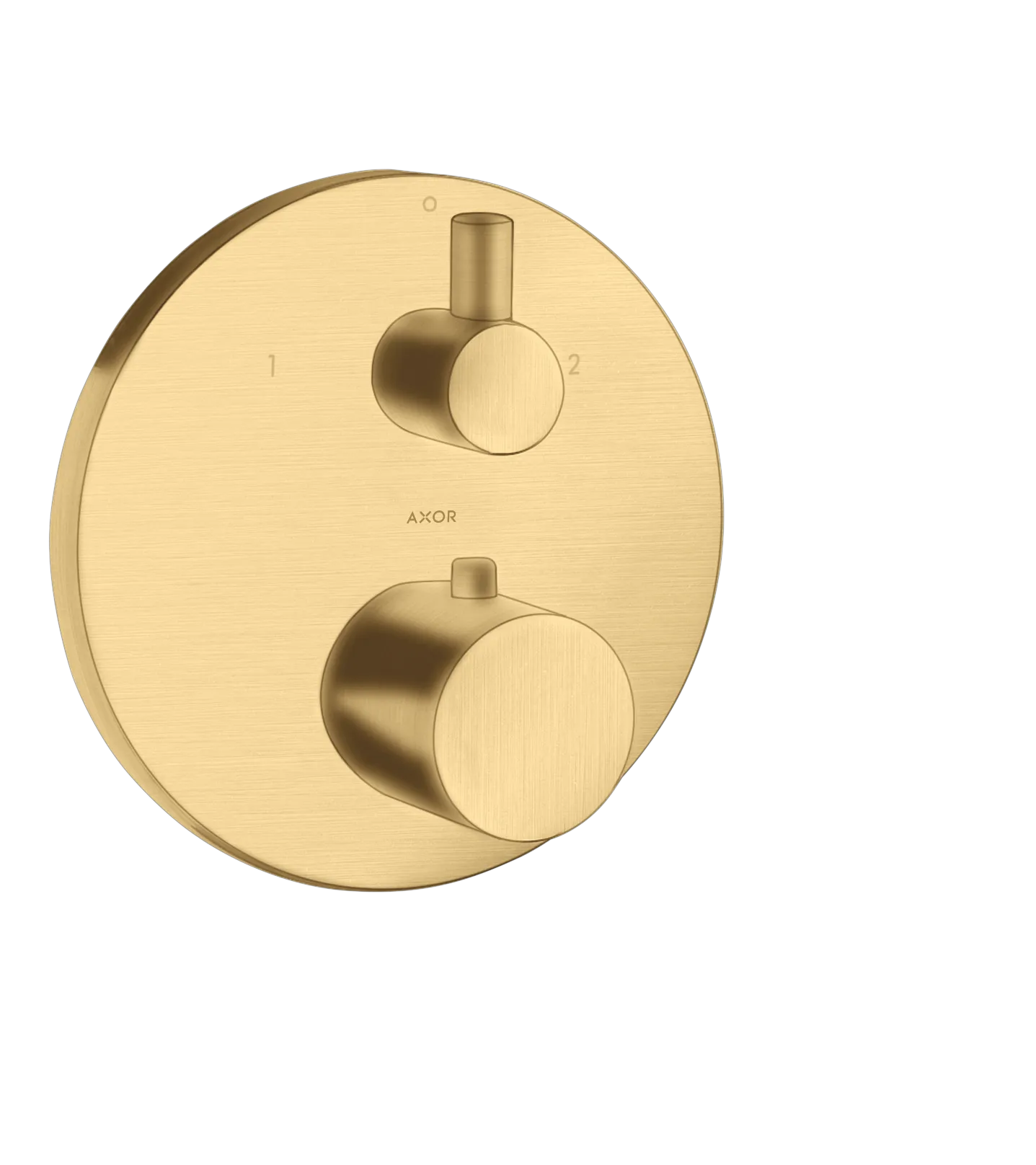 Hansgrohe AXOR Uno Thermostat Unterputz Mischer, Brushed Gold Optic Hansgrohe AXOR Uno Thermostat Unterputz Mischer, Brushed Gold Optic