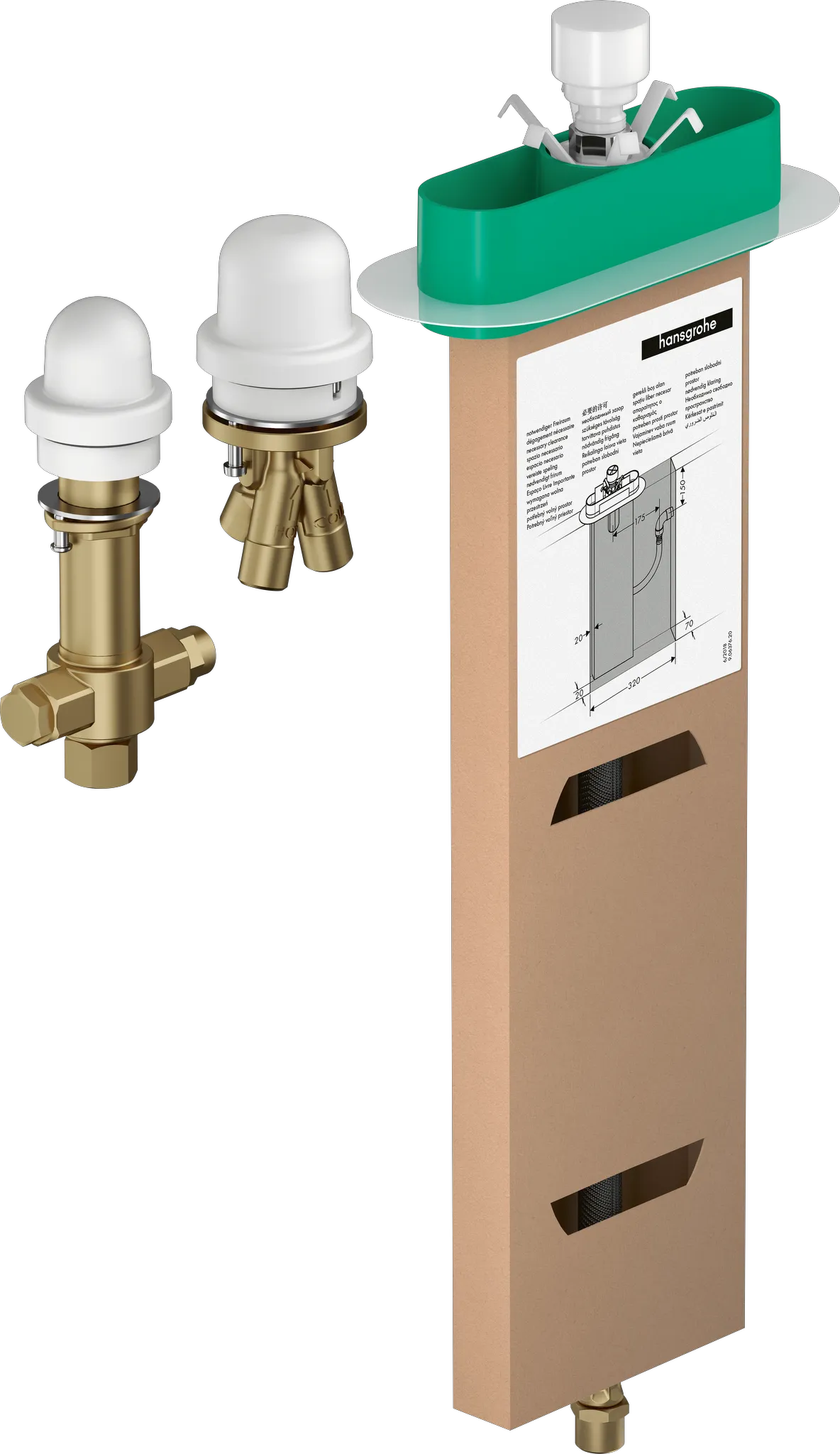 Hansgrohe Unterputz-Armatur Ausladung 0 mm Hansgrohe Unterputz-Armatur Ausladung 0 mm