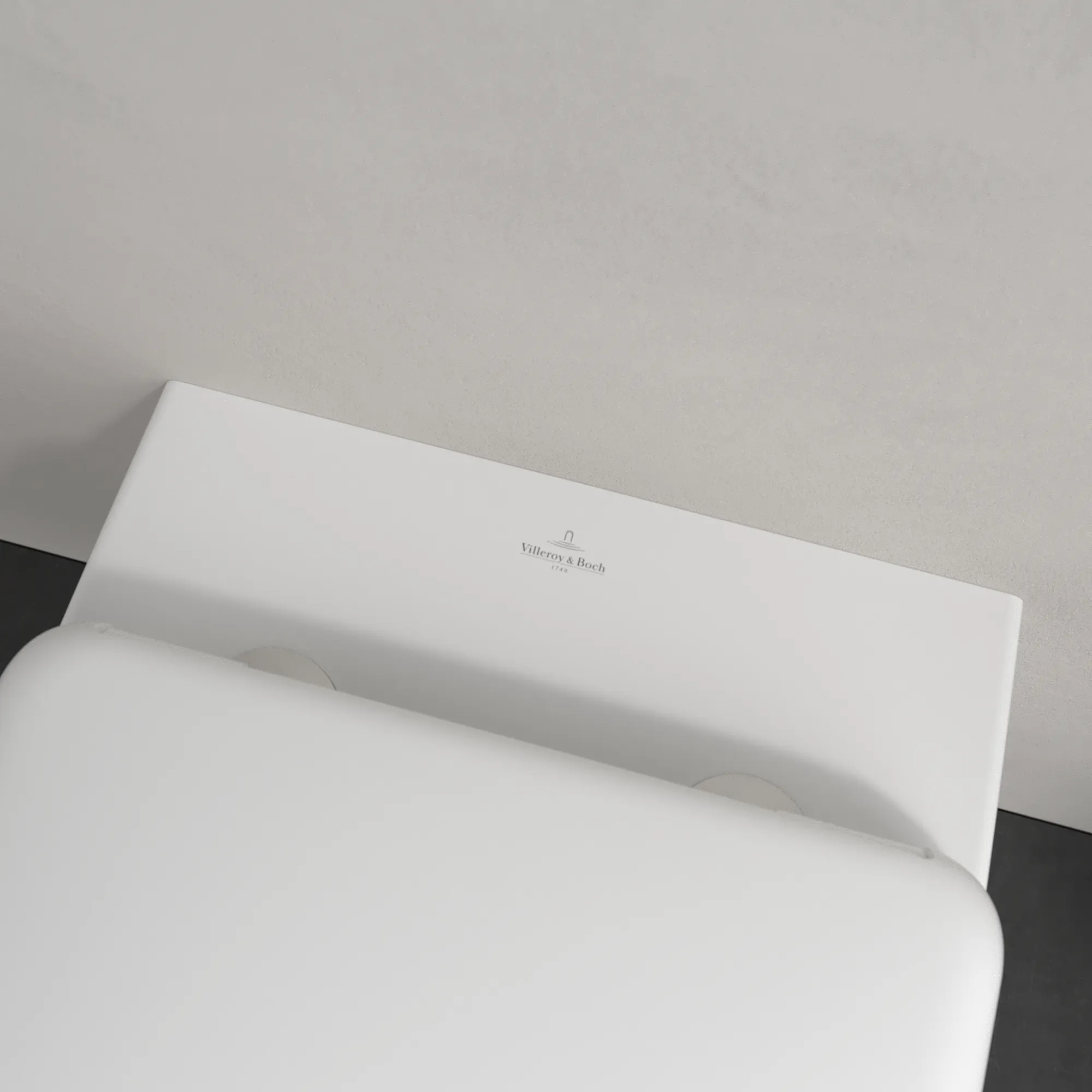 Villeroy & Boch Tiefspül-WC Antao 4674T0, spülrandlos, wandhängend, Stone White CeramicPlus, 370x560 mm, Höhe 355 mm, TwistFlush-Technologie