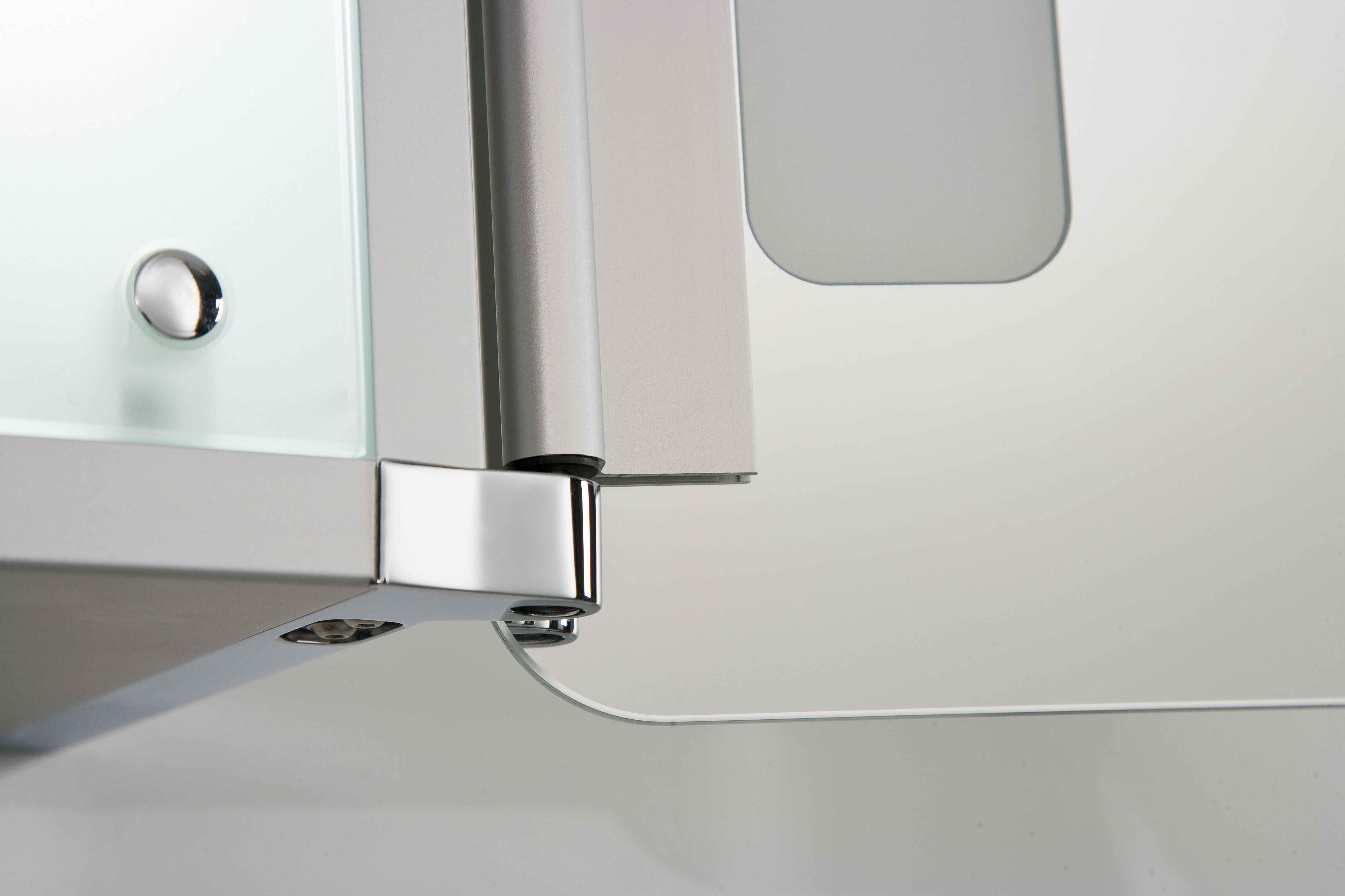 HSK Spiegelschrank aus Aluminium „ASP Softcube LED“ 3-türig 105 × 75 × 17 cm 