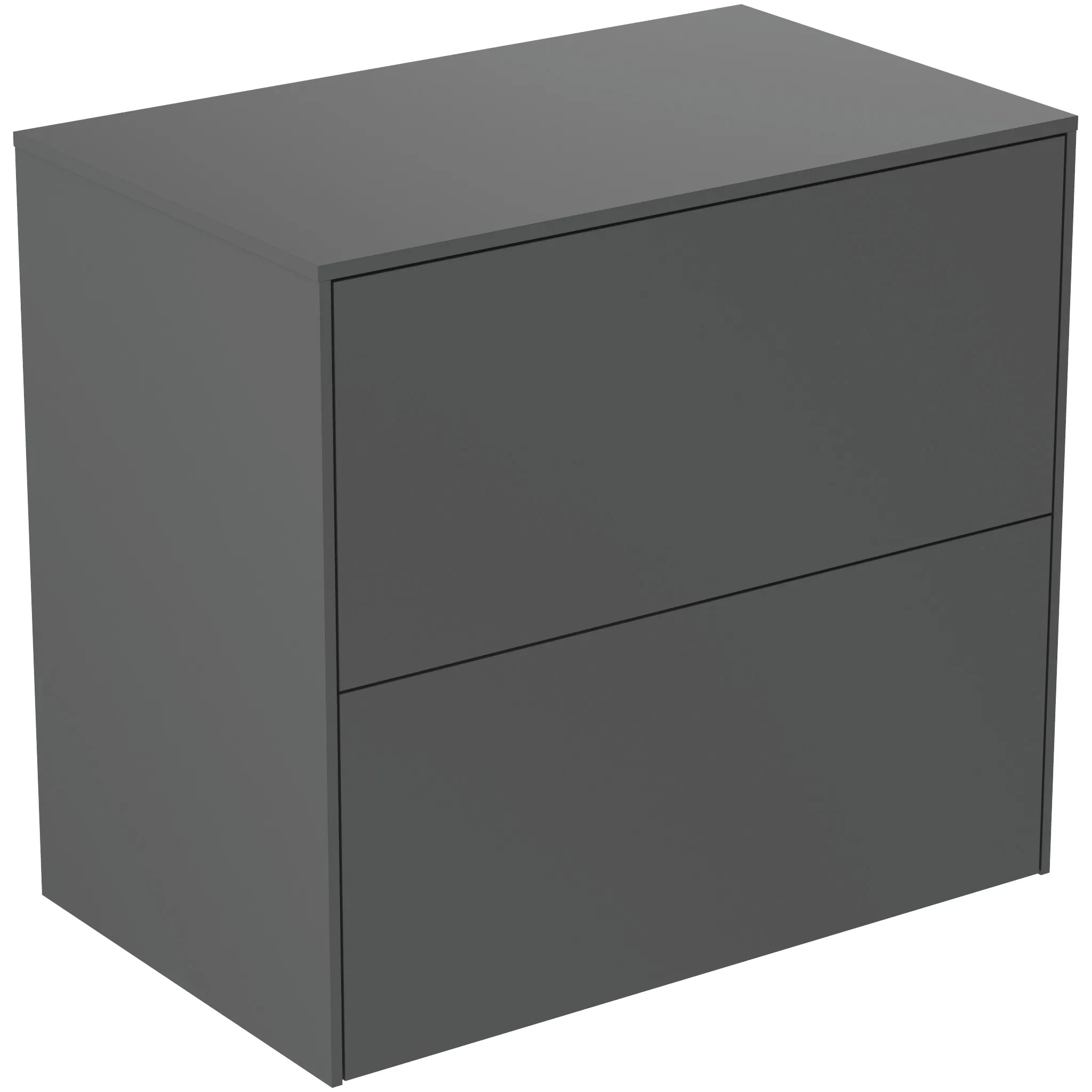 Ideal Standard Waschtischunterschrank Conca, 2 Auszüge, anthrazit Ideal Standard Waschtischunterschrank Conca, 2 Auszüge, anthrazit
