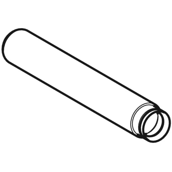 Verlängerung für Tauchrohrgeruchsverschluss: d=40mm, weiß-alpin