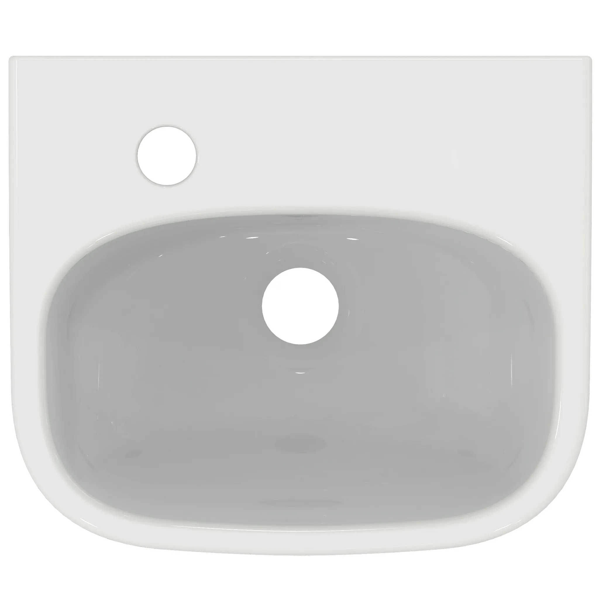 Waschbecken „i.lifeA“ 35 × 30 × 15 cm, Hahnlochposition links