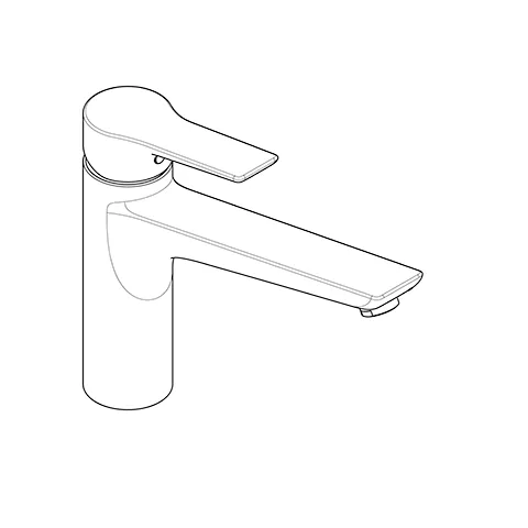 Kludi MIX Spültisch-EHM DN 10 geschlossener Hebel chrom