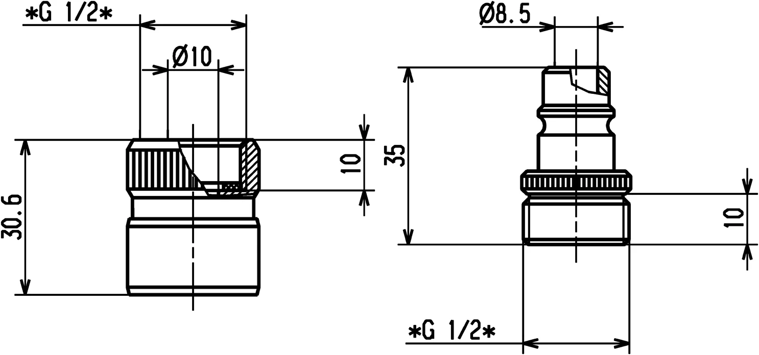 Hansa Hansajet Schnellverschluss Kupplung 0405 G1⁄2 DN15 Chrom Hansa Hansajet Schnellverschluss Kupplung 0405 G1⁄2 DN15 Chrom