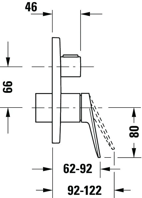 Duravit Zweihand-Unterputz-Armatur „Wave“ in Schwarz (matt) Duravit Zweihand-Unterputz-Armatur „Wave“ in Schwarz (matt)