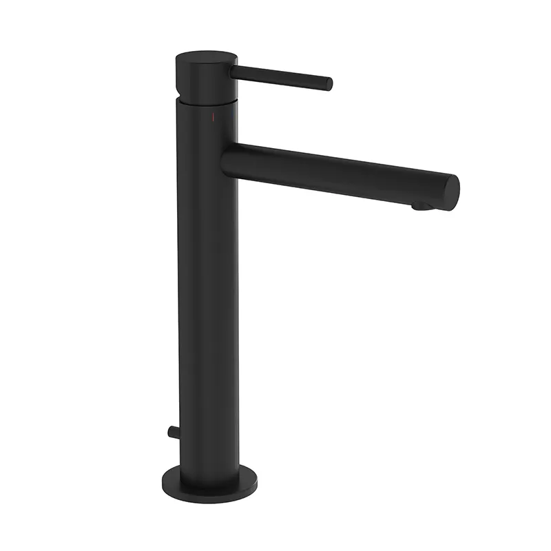 Origin Einhebel-Waschtischmischer mit Ablaufgarnitur Höhe 27 cm Einlochmontage Schwarz Matt WTC Origin Einhebel-Waschtischmischer mit Ablaufgarnitur Höhe 27 cm Einlochmontage Schwarz Matt WTC