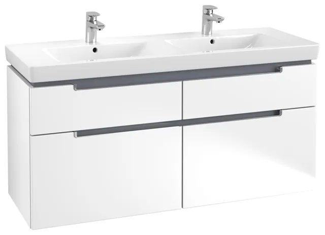 Villeroy & Boch Subway 2.0 Waschbeckenunterschrank A91710, 1287 x 590 x 449 mm, White Matt