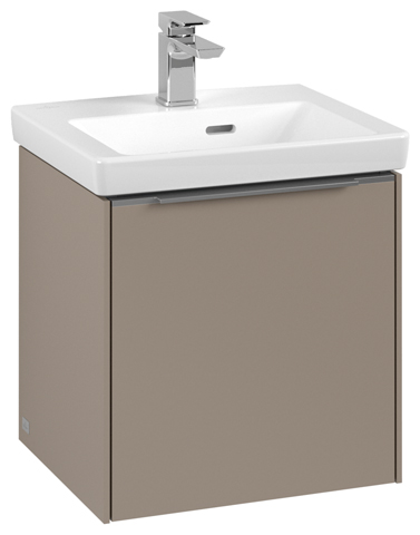 Villeroy & Boch Waschtischunterschrank mit Tür „Subway 3.0“ für Schrankwaschtisch 42,3 × 42,9 × 37,8 × 37,8 cm in 1 Tür, Anschlag (Scharnier) links, Waschbecken mittig, 1 Tür, mittig, Anschlag links