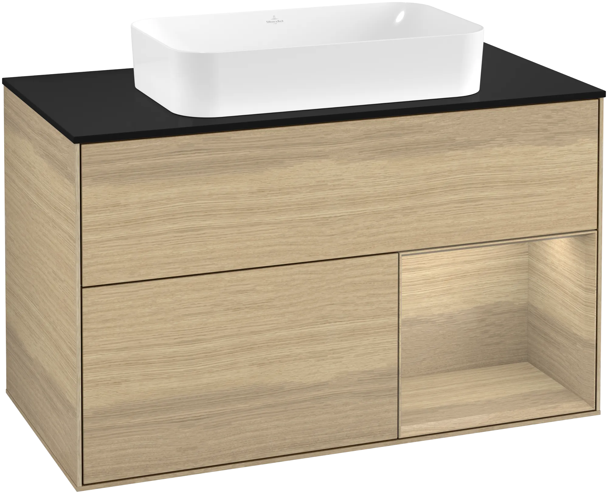 Villeroy & Boch Finion Waschbeckenunterschrank G25, 1000x603x501mm, mit Beleuchtung