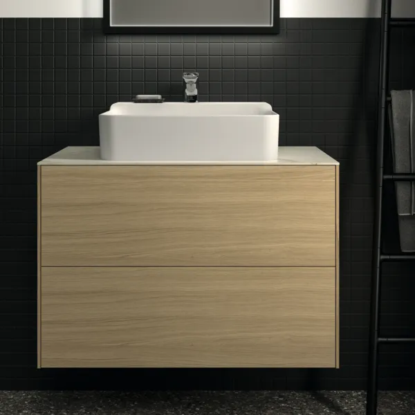 Ideal Standard Waschtischunterschrank „Conca“ 80 × 54 × 50,5 cm Eiche hell Furnier