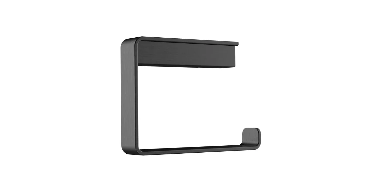 loft Papierhalter ohne Deckel, schwenkbar schwarz/chrom loft Papierhalter ohne Deckel, schwenkbar schwarz/chrom