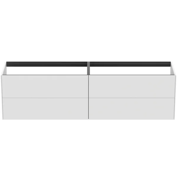 Ideal Standard Waschtischunterschrank „Conca“ 198,5 × 54 × 50,5 cm Weiß matt lackiert Ideal Standard Waschtischunterschrank „Conca“ 198,5 × 54 × 50,5 cm Weiß matt lackiert