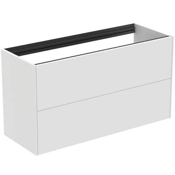 Ideal Standard Waschtischunterschrank Conca, 2 Auszüge, ohne Platte, 1000x373x540mm, Weiß Ideal Standard Waschtischunterschrank Conca, 2 Auszüge, ohne Platte, 1000x373x540mm, Weiß