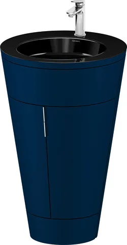 Duravit Waschtischunterschrank bodenstehend „Starck 1“ 56 × 86,4 × 60,5 cm in Schwarz Hochglanz