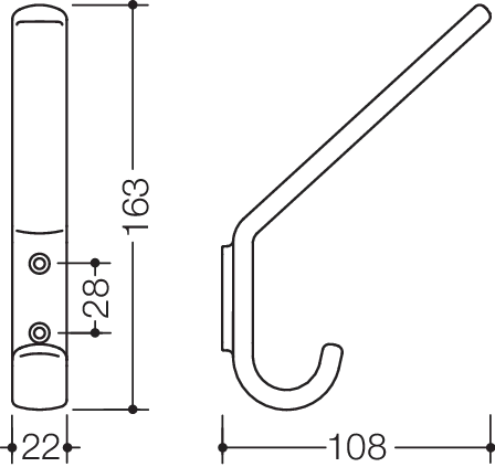 HEWI Handtuchhaken „Serie 477“