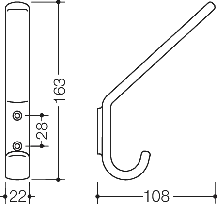 HEWI Handtuchhaken „Serie 477“ HEWI Handtuchhaken „Serie 477“