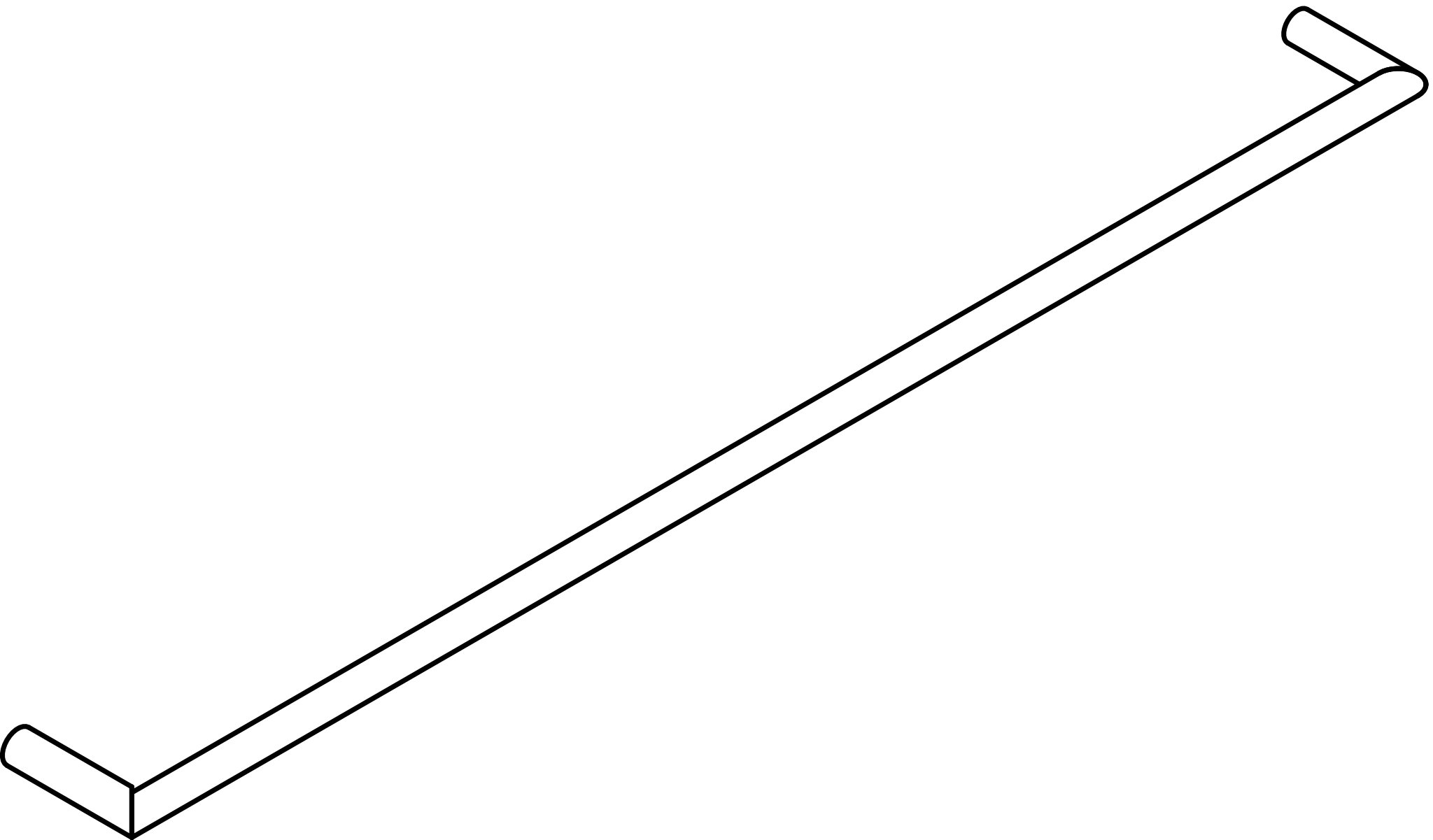 HEWI Handtuchhalter pulverbeschichtet „System 162“ 81,8 cm