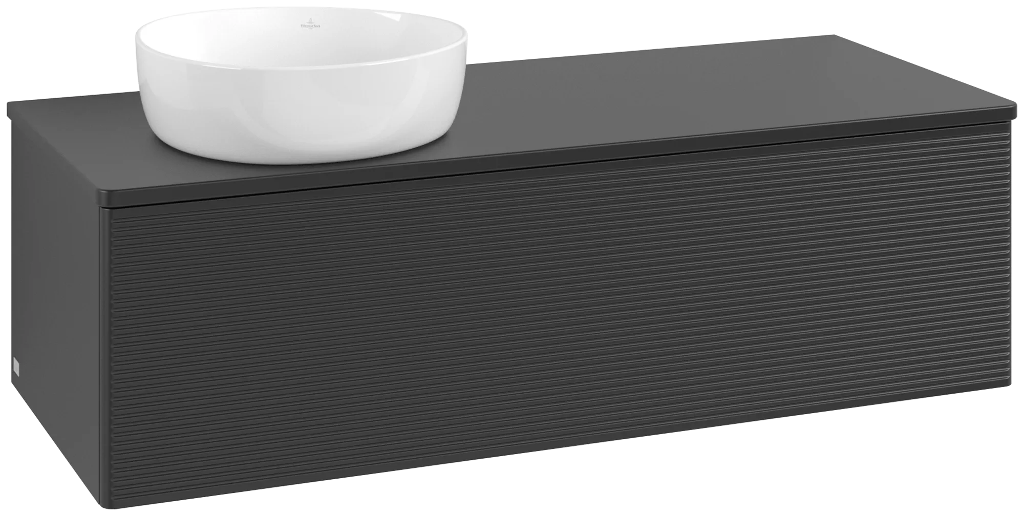 Villeroy & Boch Antao Waschbeckenunterschrank K33_5, 1200x360x500mm, Black Matt Lacquer