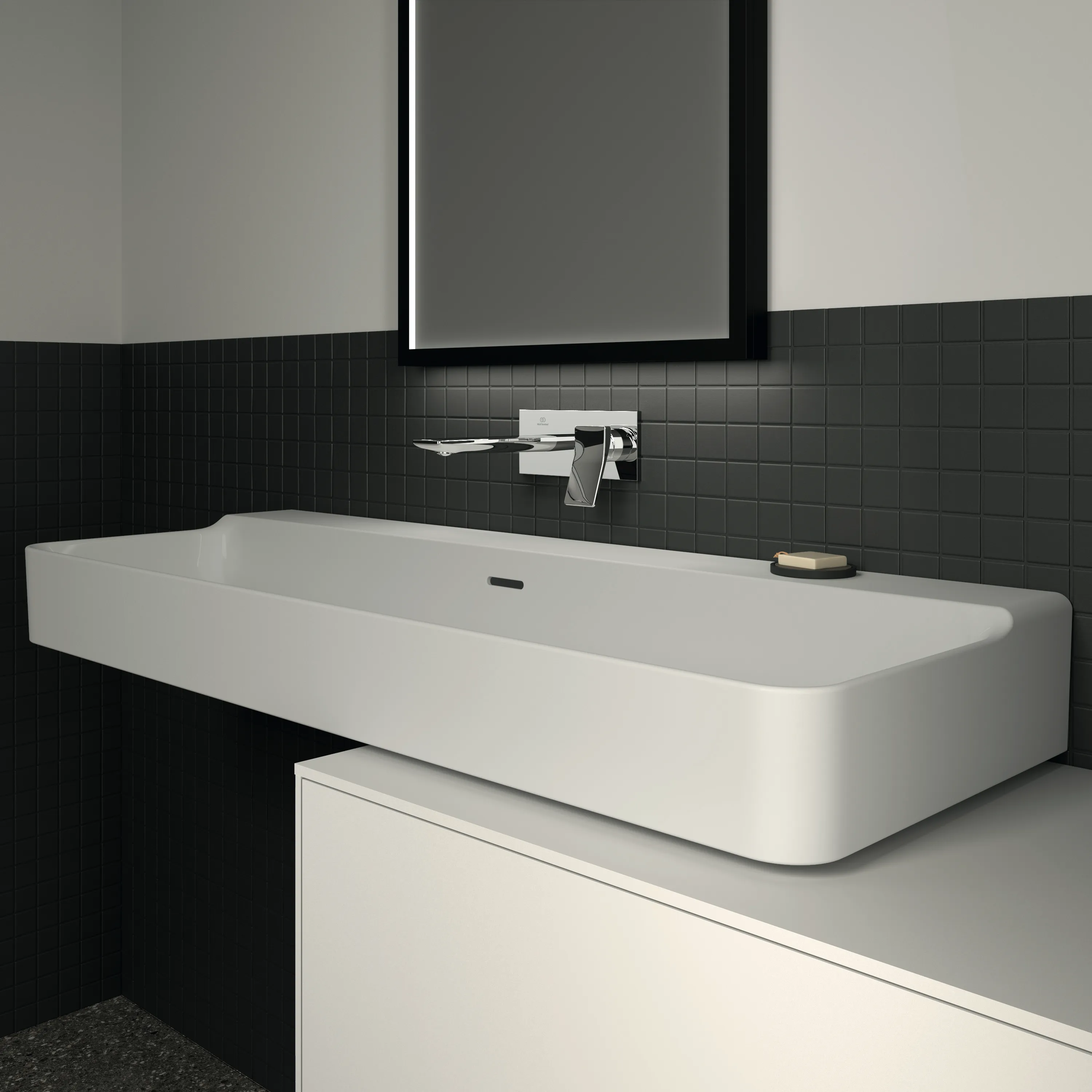 Ideal Standard Waschtischunterschrank „Conca“ 158,7 × 37 × 50,5 cm Weiß matt lackiert