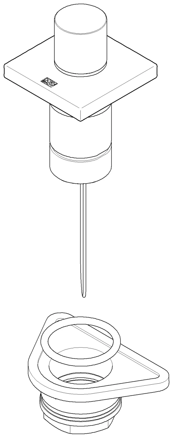 Dornbracht Bedienelement ERSATZTEILE Messing gebürstet (23kt Gold), 140 x 95 x 90 mm Dornbracht Bedienelement ERSATZTEILE Messing gebürstet (23kt Gold), 140 x 95 x 90 mm