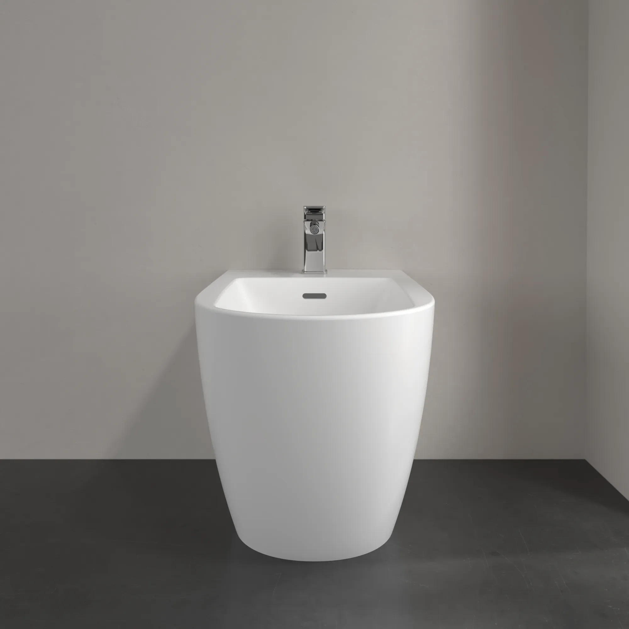 Stand-Bidet „Subway 3.0“ bodenstehend 37 × 40 × 59,5 × 59,5 cm in Stone White