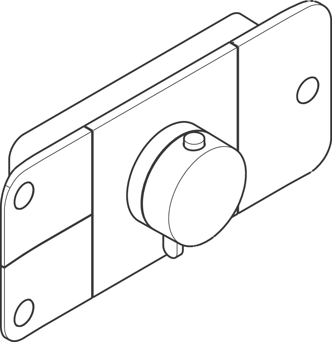 Thermostat UP Axor One Fertigset 3 Verbraucher chrom