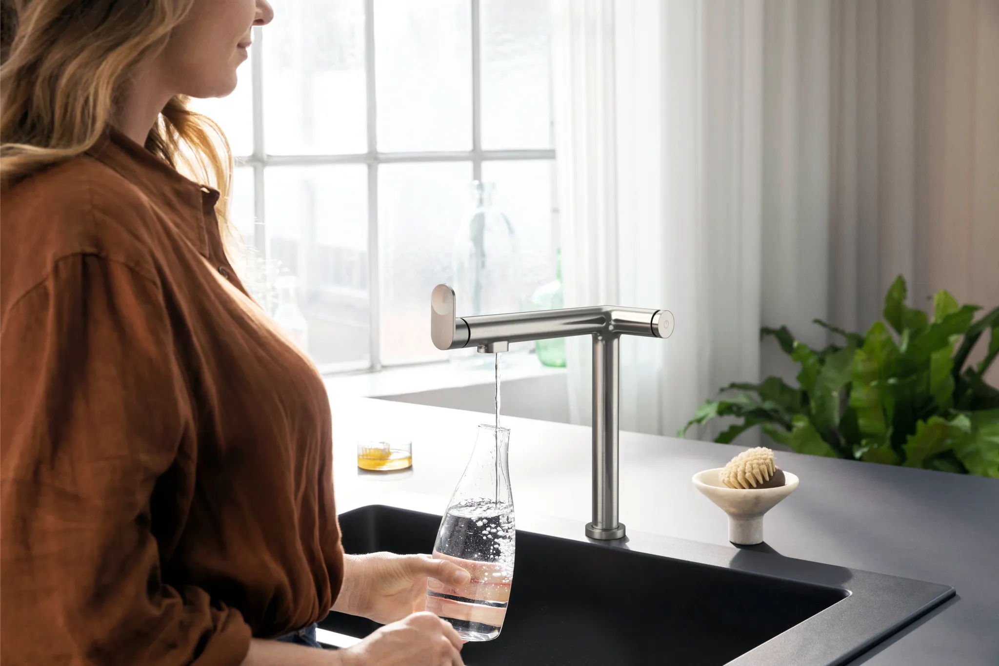 Hansgrohe Aqittura M91 Mischer M9 FilterSystem 240, 1jet, Starter Set, Edelstahl Finish