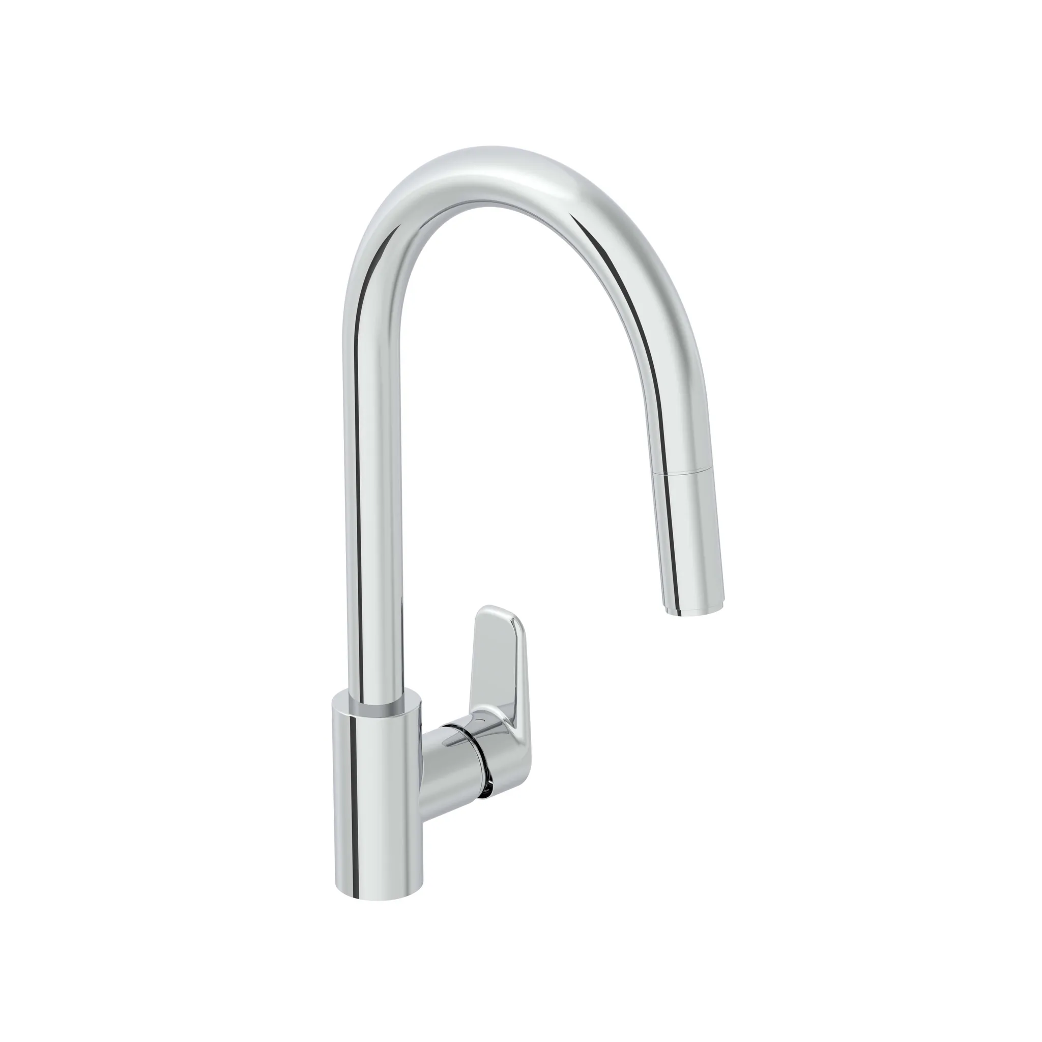 VitrA Flow Soft Einhebel-Spültischmischer 40 cm, schwenk- & ausziehbar rund Chrom