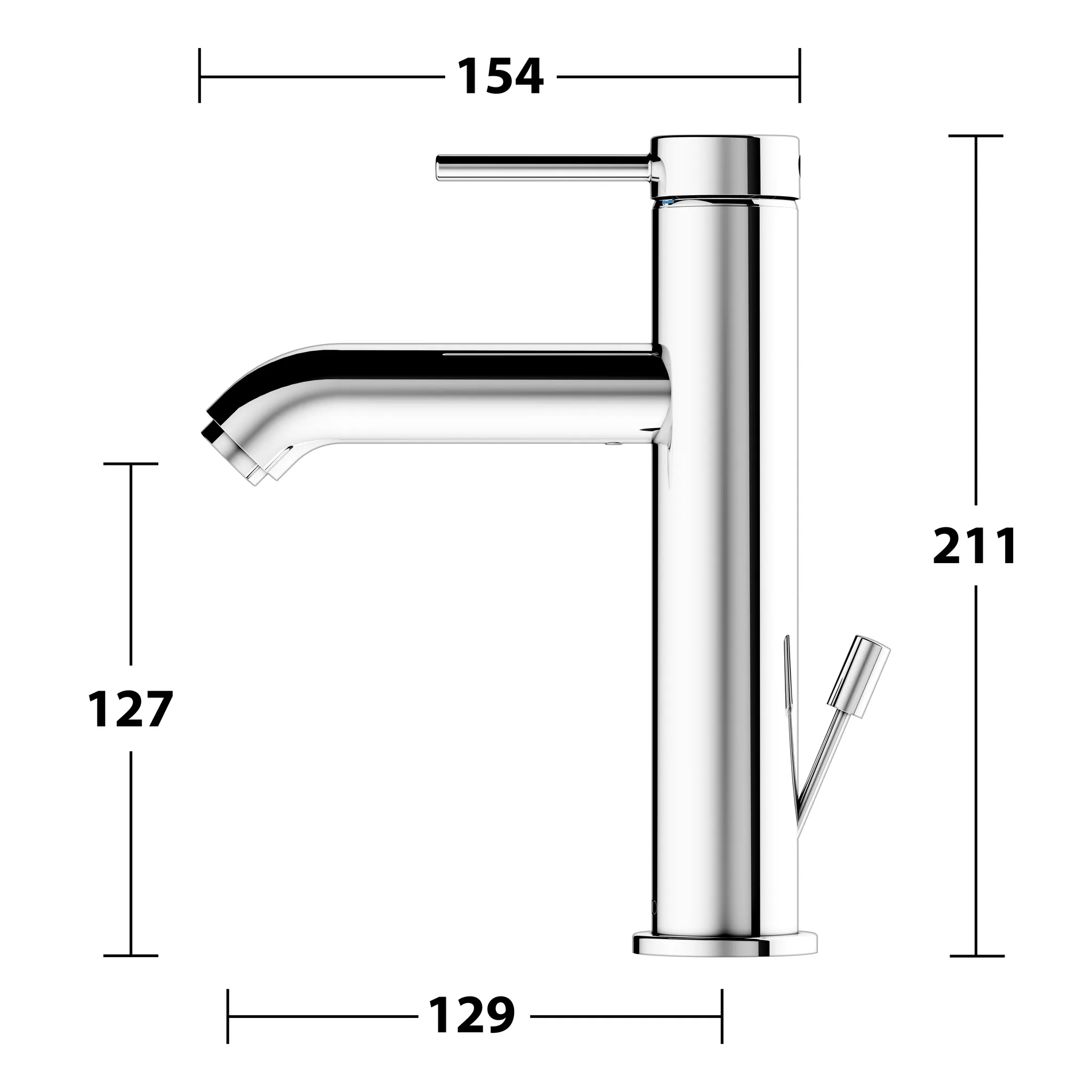 IXMO 59501012001 Einhebel-Waschtischmischer 130 mit Zugstangen-Ablaufgarnitur IXMO Soft, Rosette rund verchromt IXMO 59501012001 Einhebel-Waschtischmischer 130 mit Zugstangen-Ablaufgarnitur IXMO Soft, Rosette rund verchromt