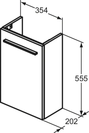 Ideal Standard Waschtischunterschrank „i.lifeS“ 35,4 × 55,5 × 20,2 cm Weiß matt Ideal Standard Waschtischunterschrank „i.lifeS“ 35,4 × 55,5 × 20,2 cm Weiß matt