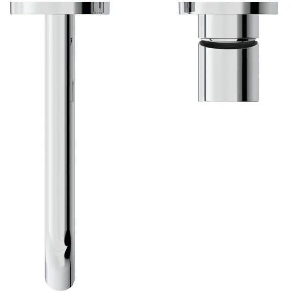 Wand-Waschtischarmatur Joy, Bausatz 2, runde Rosette, Ausladung 180mm, Brushed Gold Wand-Waschtischarmatur Joy, Bausatz 2, runde Rosette, Ausladung 180mm, Brushed Gold