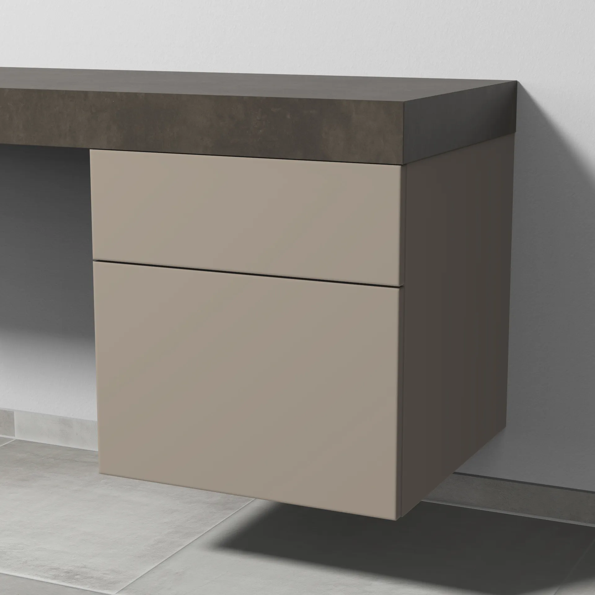 Sanipa Unterschrank „2morrow“ 500 × 510 × 520 mm in Sandgrau (matt)