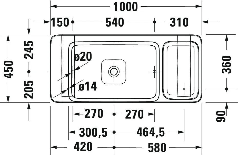 Duravit Aufsatzwaschtisch inkl. Natursteinkonsole und Konsolenträger „Qatego“ 100 × 45 × 90 cm in Weiß Hochglanz Duravit Aufsatzwaschtisch inkl. Natursteinkonsole und Konsolenträger „Qatego“ 100 × 45 × 90 cm in Weiß Hochglanz