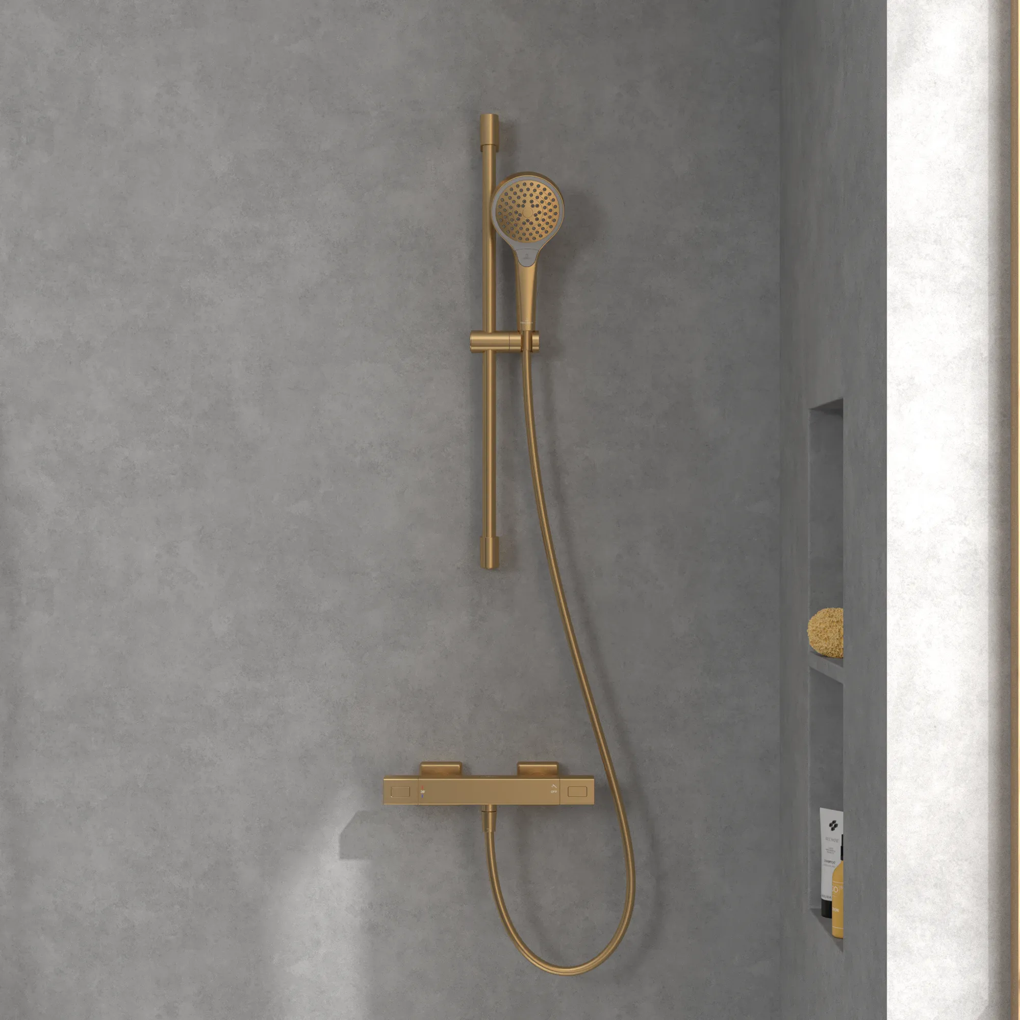 Einhand-Duscharmatur TVS00001800061 10,4 cm in Brushed Gold Einhand-Duscharmatur TVS00001800061 10,4 cm in Brushed Gold