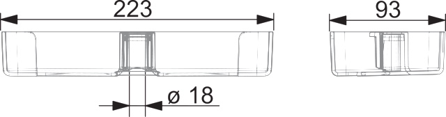 Hansa Seifenhalter „Basicjet“, Befestigung sichtbar Hansa Seifenhalter „Basicjet“, Befestigung sichtbar