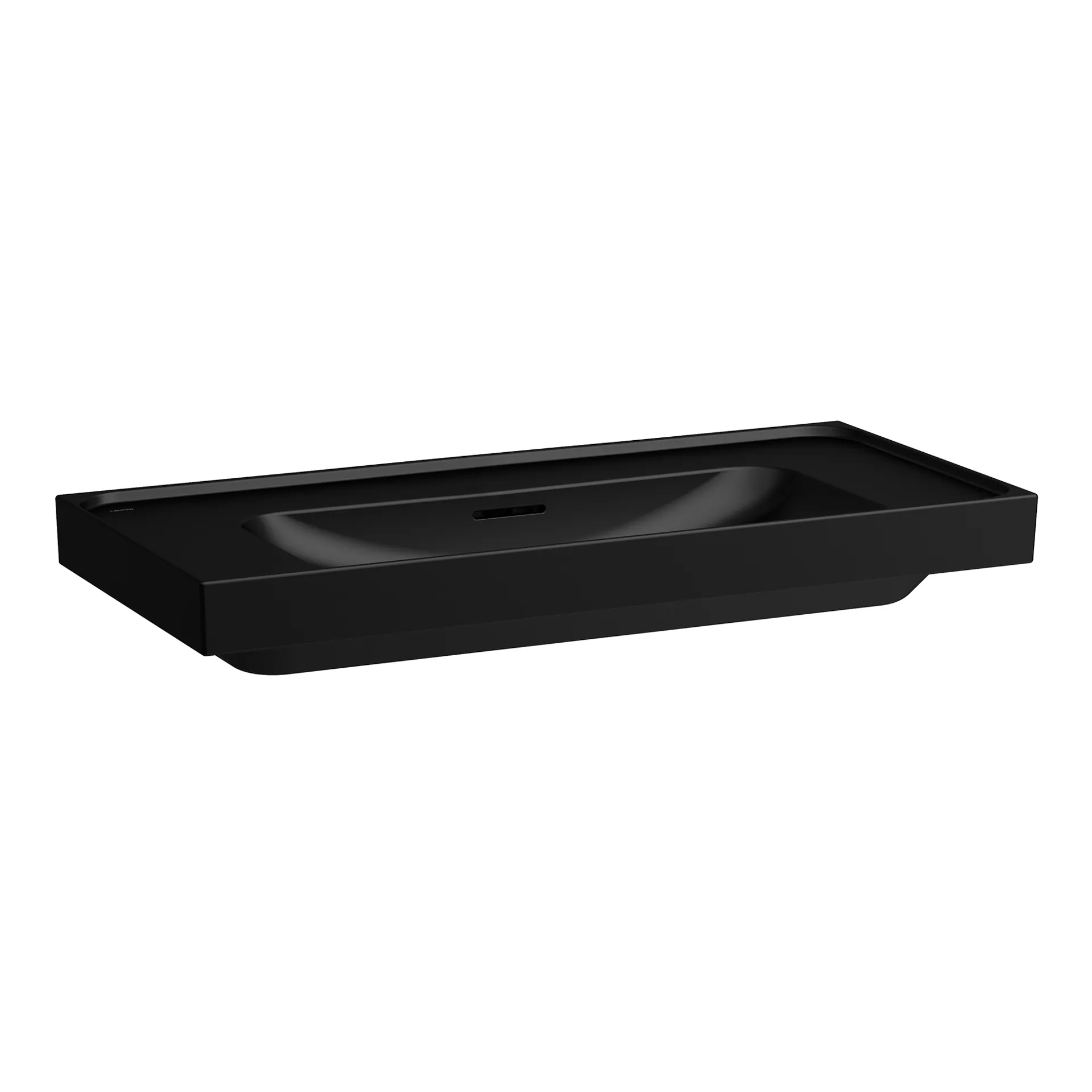 Laufen Waschtisch MEDA 460x1000x160, Ablage links und rechts, schwarz matt Laufen Waschtisch MEDA 460x1000x160, Ablage links und rechts, schwarz matt